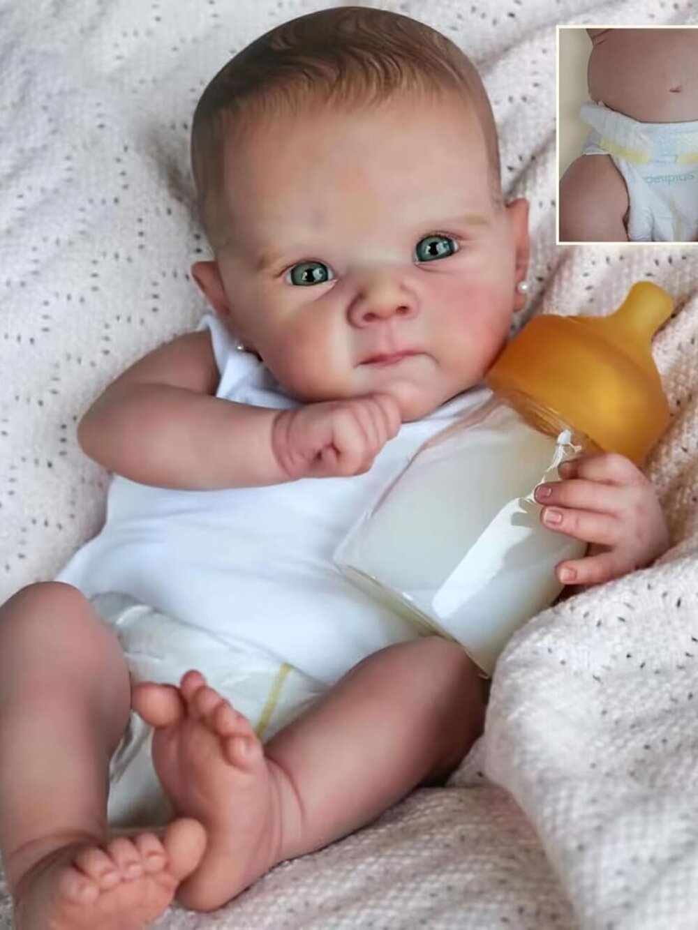 Realistic Reborn Preemie Baby Dolls - 18Inches Vinyl - Picture 5 of 5